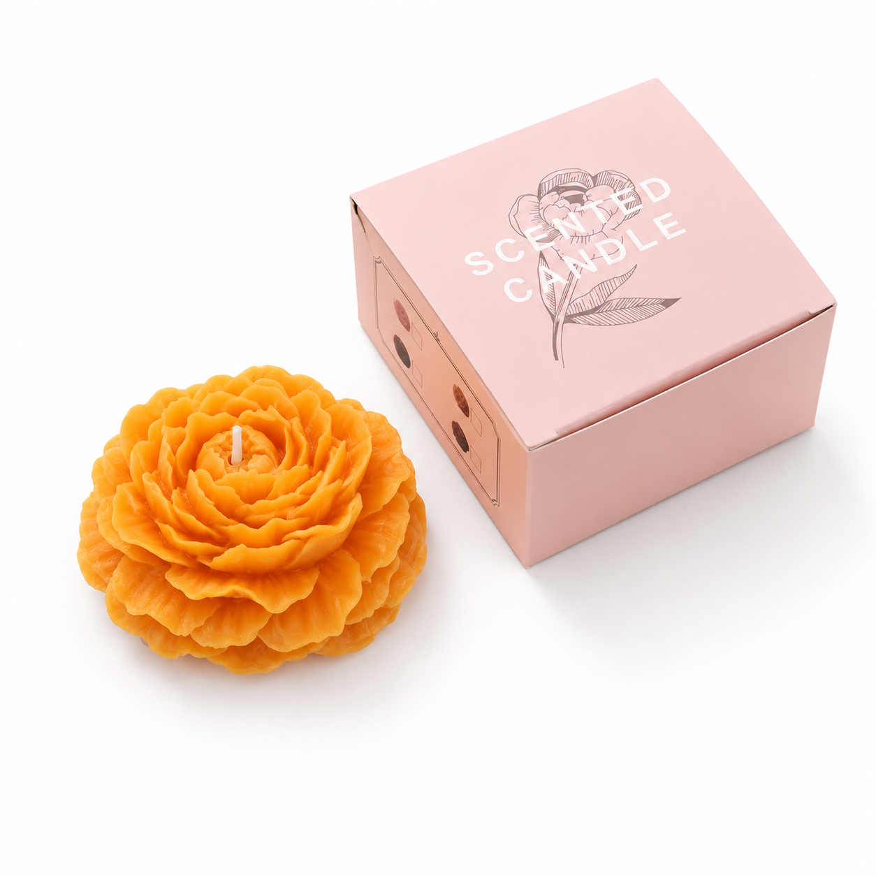 Blooming Peony Candle