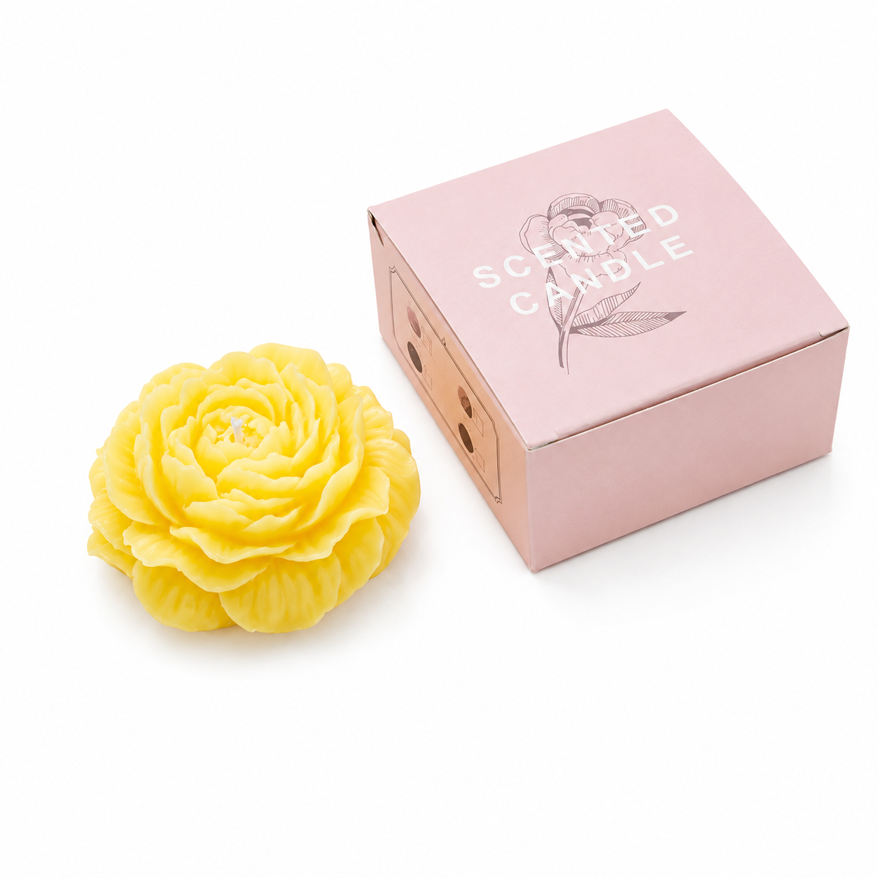 Blooming Peony Candle
