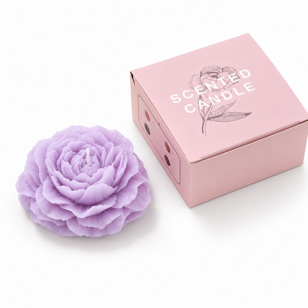 Blooming Peony Candle
